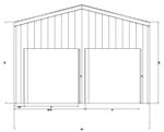 20' x 20' x 12' Steel Building for Sale - Big Spring, TX 79720