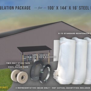 R-13 100' x 144' x 16' Insulation Package